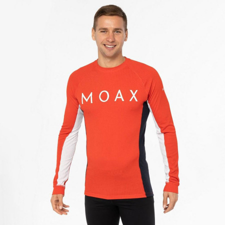 Комплект термобелья Moax Race LS мужской ярко-красный т.син.