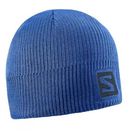 Шапка SALOMON LOGO BEANIE blue yonder