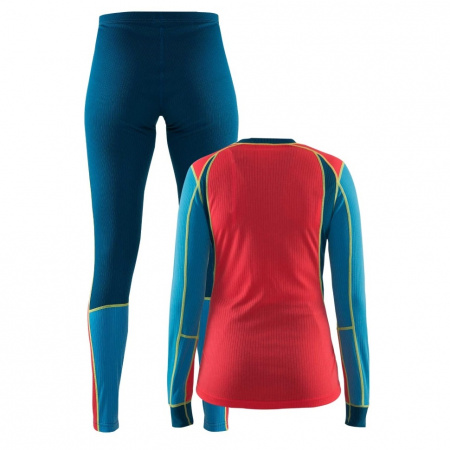 Комплект термобелья CRAFT BASELAYER W TYPHOON/POPPY