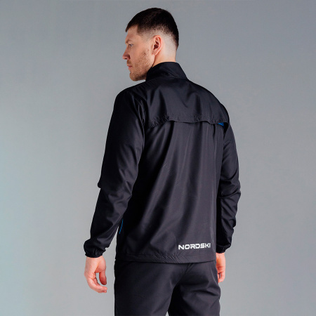 Ветровка Nordski Motion Black/Light blue Q