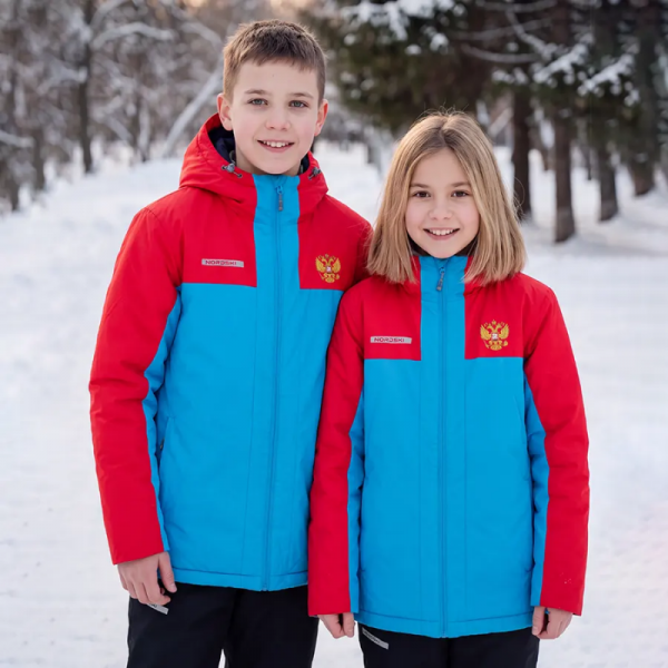 Утепленная куртка Nordski Jr. Winter Red/Blue
