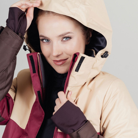 Утепленная куртка Nordski Casual Beige/Wine W