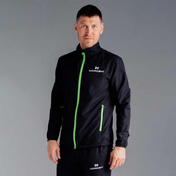 Ветровка Nordski Motion Black/Yellow Q