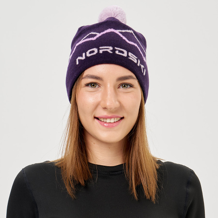 Шапка Nordski Track Plum