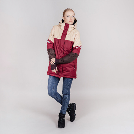 Утепленная куртка Nordski Casual Beige/Wine W
