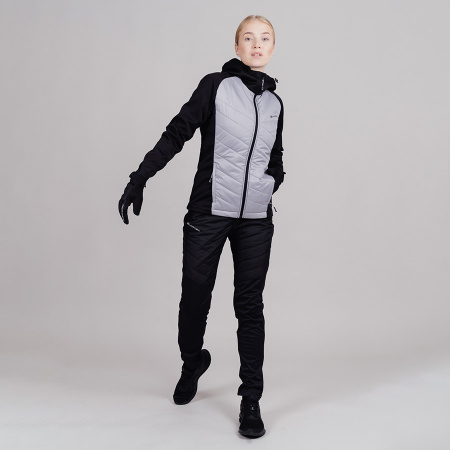 Куртка Nordski Hybrid Hood Black/Grey W