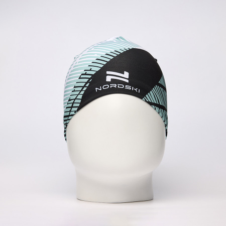 Гоночная шапка Nordski Heat Black/Ice Mint