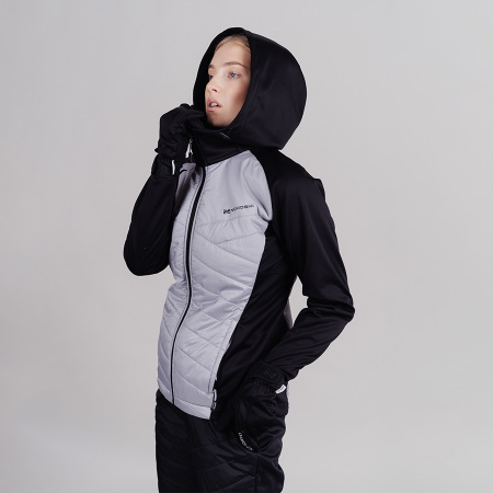 Куртка Nordski Hybrid Hood Black/Grey W