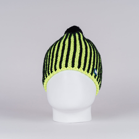 Вязанная шапка Nordski Wool Black/Green (с шерстью)