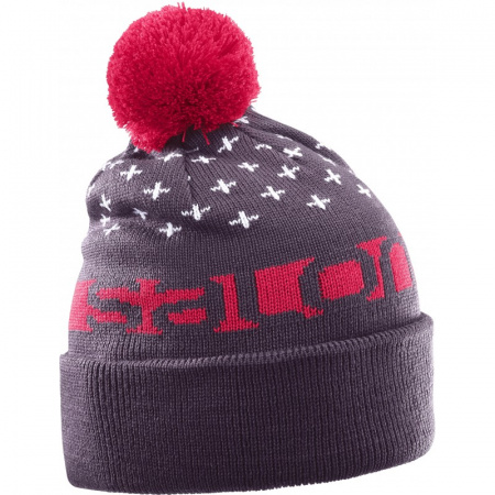 Шапка SALOMON FREE BEANIE Maverick/Barbados Cherry/WH