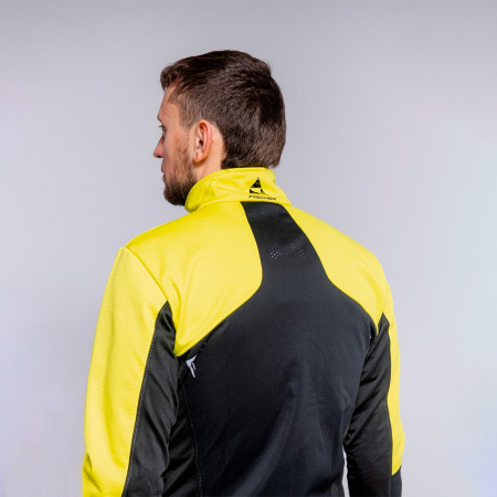 Муж.костюм Fischer Softshell Warm (черно-лим.)