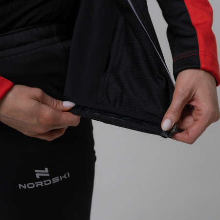 Разминочная куртка Nordski Active Red/Black W
