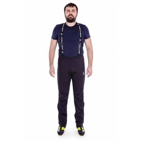 Муж.костюм Fischer Softshell Light (черно-лим.)