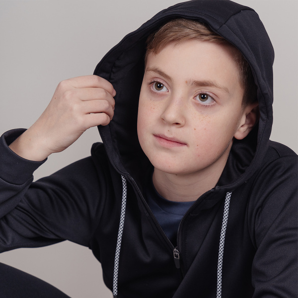 Толстовка Nordski Jr. Base Zip Hood Black 
