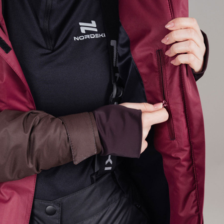 Утепленная куртка Nordski Casual Beige/Wine W