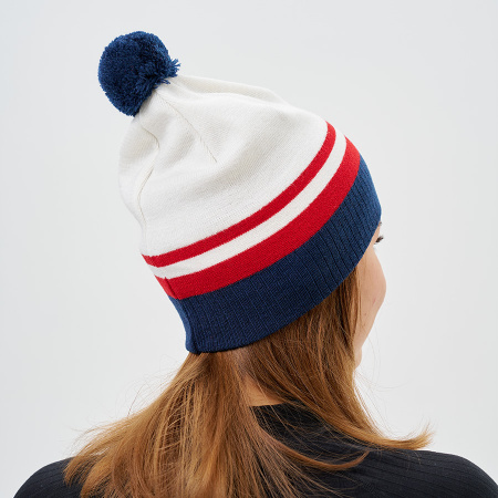 Шапка Nordski Move White/Red/Blue