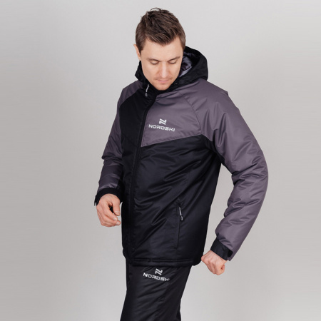 Утепленная куртка NORDSKI Premium-Sport grey/black