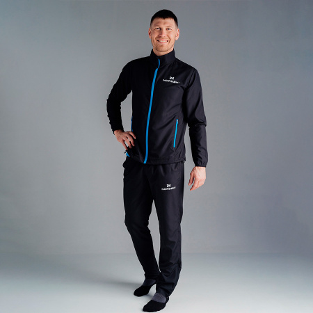 Ветровка Nordski Motion Black/Light blue Q