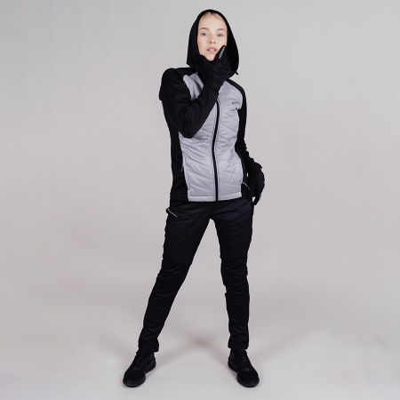 Куртка Nordski Hybrid Hood Black/Grey W