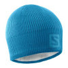 Шапка SALOMON LOGO BEANIE Fjord Blue/LYONS Blue